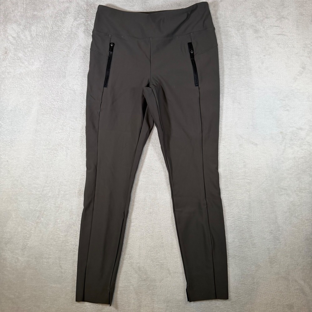 Athleta Headlands Hybrid Trek Tight Gray Brown Hiking Pants 870815 Womens Medium